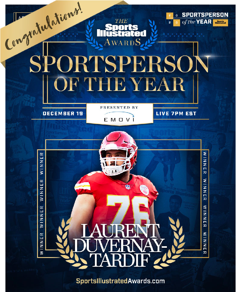 sports illustrated cover laurent duvernay tardif